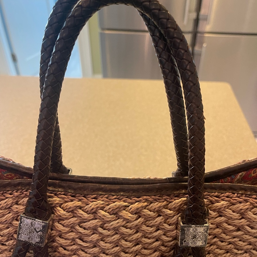 Brighton bag with Red and Brown Paisley interior - Picture 5 of 11